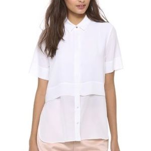 Alexander wang silk layered blouse